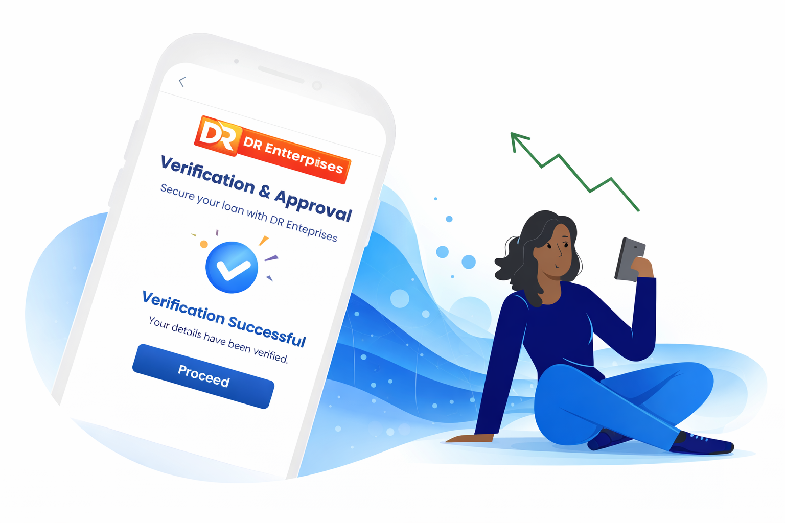 Loan application step illustrated