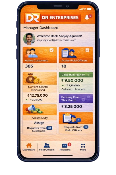 drenterprises main homepage banner with phone screen